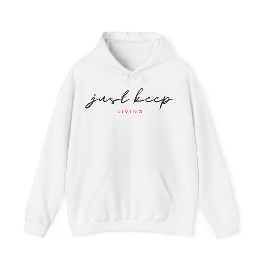 Just Keep Living(Red) Unisex Hoodie